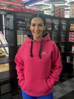 Ladies Hot Pink Hoodie - 400GSM Ultra Comfort Embroidered Front & Back