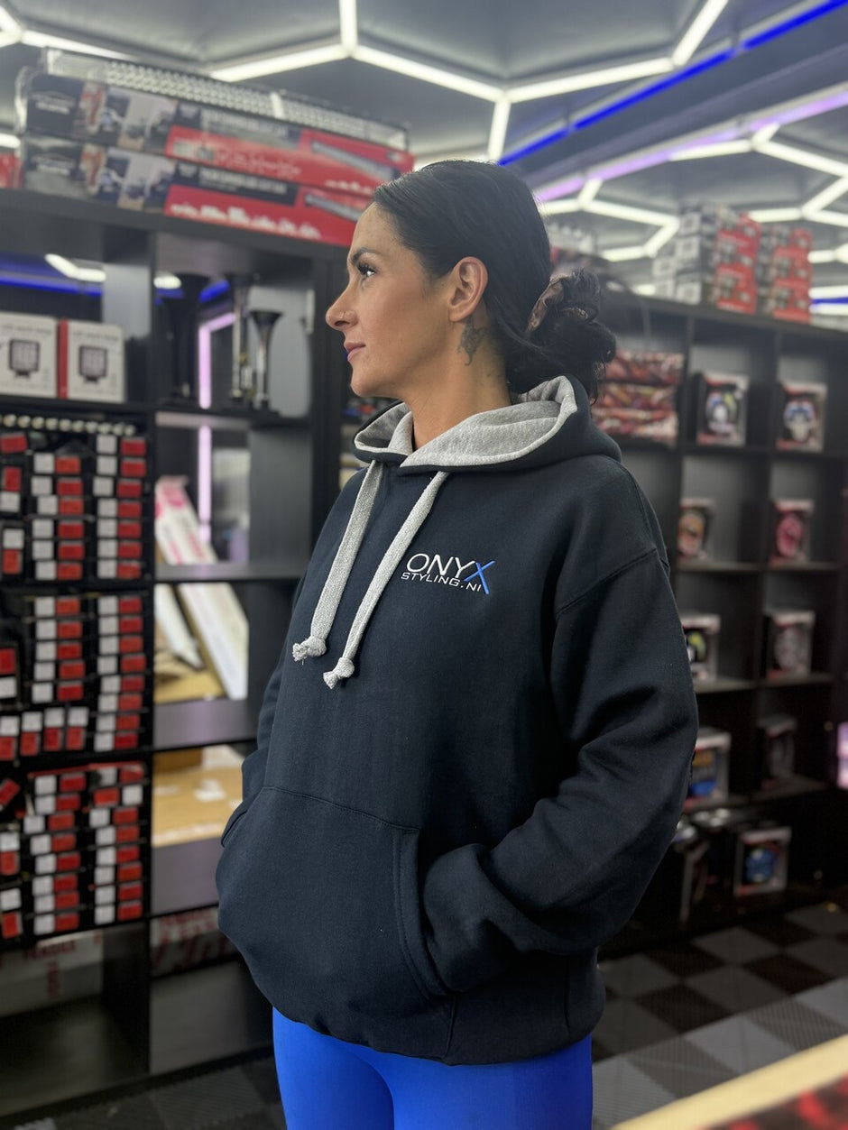 Unisex Navy Hoodie - 400GSM Ultra Comfort Embroidered Front & Back