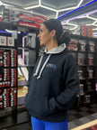 Unisex Navy Hoodie - 400GSM Ultra Comfort Embroidered Front & Back