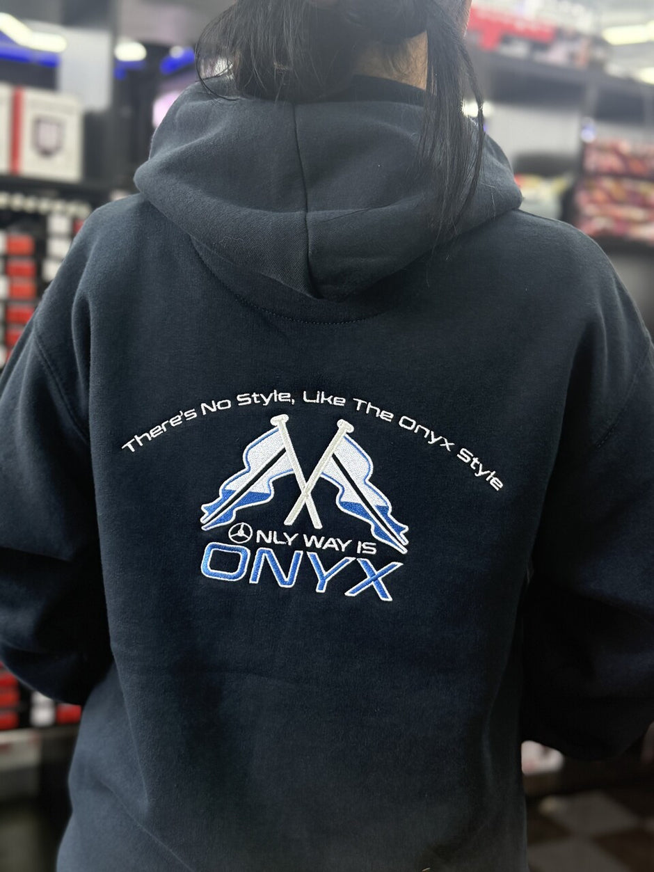 Unisex Navy Hoodie - 400GSM Ultra Comfort Embroidered Front & Back