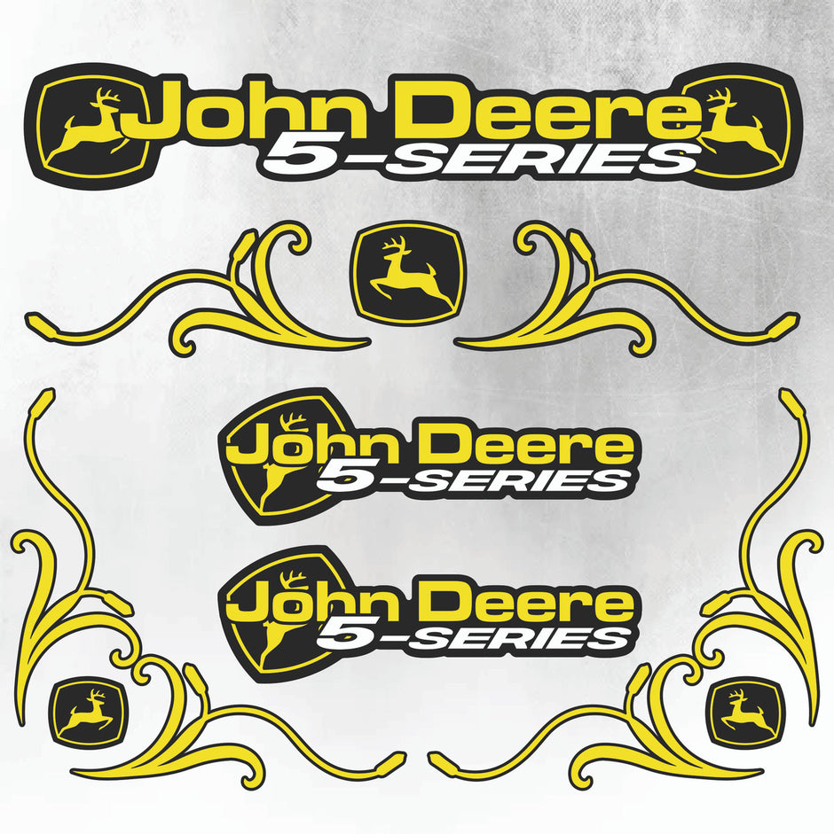 John Deere Yellow & Black 5 Series New Style Decal