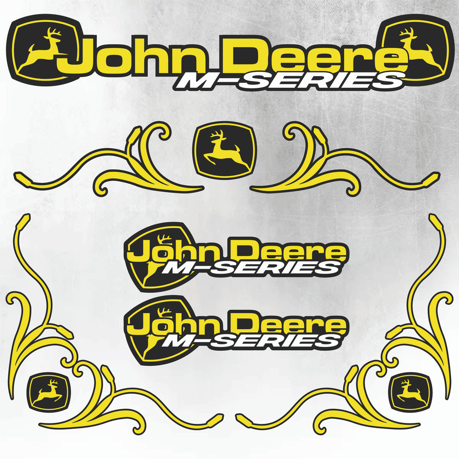 John Deere Yellow & Black M Series New Style Decal