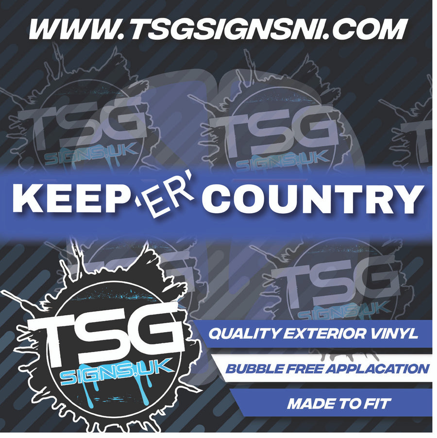 Keep Er Country white - Style 48