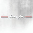 LAMBORGHINI RED AND WHITE WINDOW DECAL