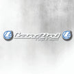 LANDINI BLUE AND WHITE WINDSCREEN DECAL