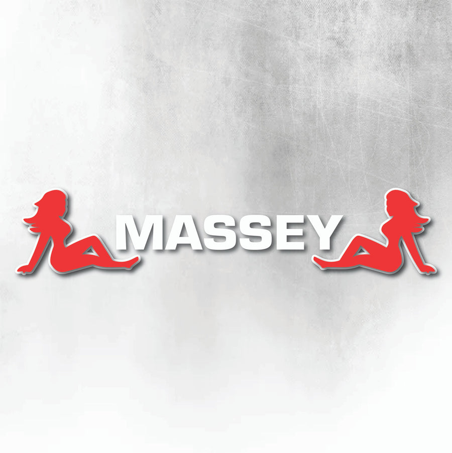 MASSEY RED & WHITE 2 GIRLS