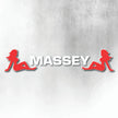 MASSEY RED & WHITE 2 GIRLS
