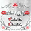 Massey Ferguson 5S Silver & Black New Style Decal