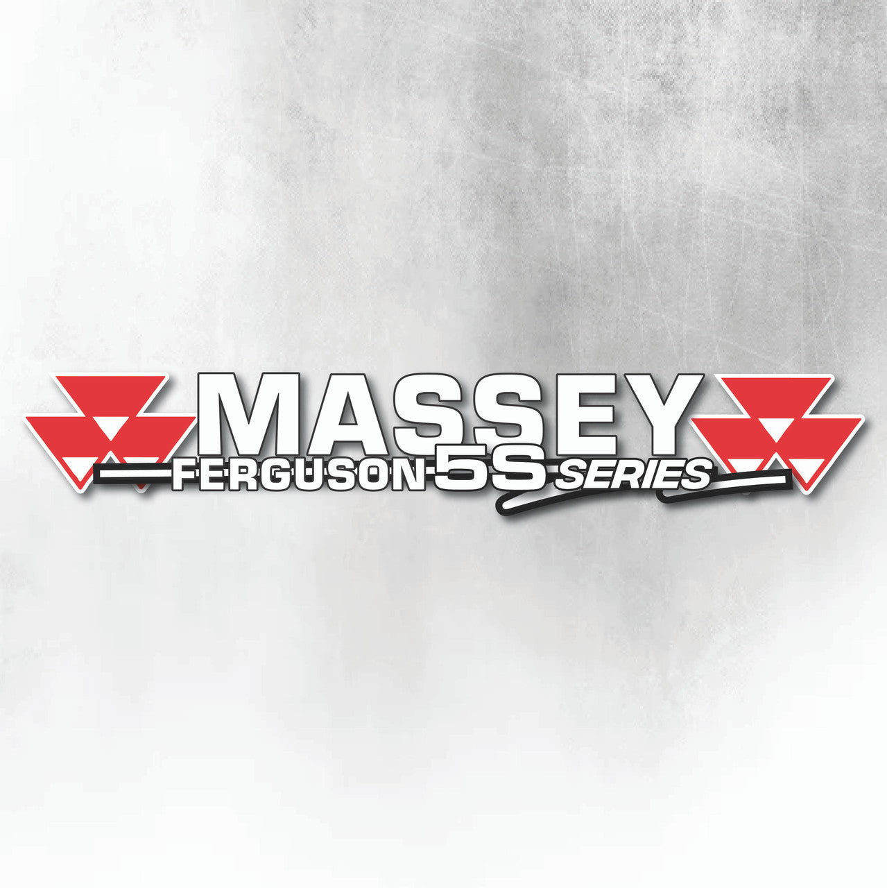 Massey Ferguson 5S Silver & Black New Style Decal