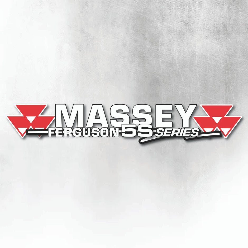 Massey Ferguson 5S Silver & Black New Style Decal