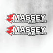 Massey Ferguson 8S Silver & Black New Style Decal