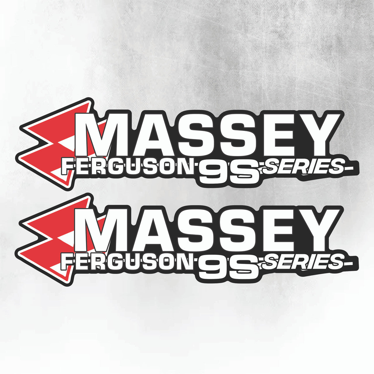 Massey Ferguson 9S Silver & Black New Style Decal