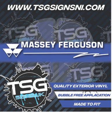 Massey Ferguson Logo White - Style 43