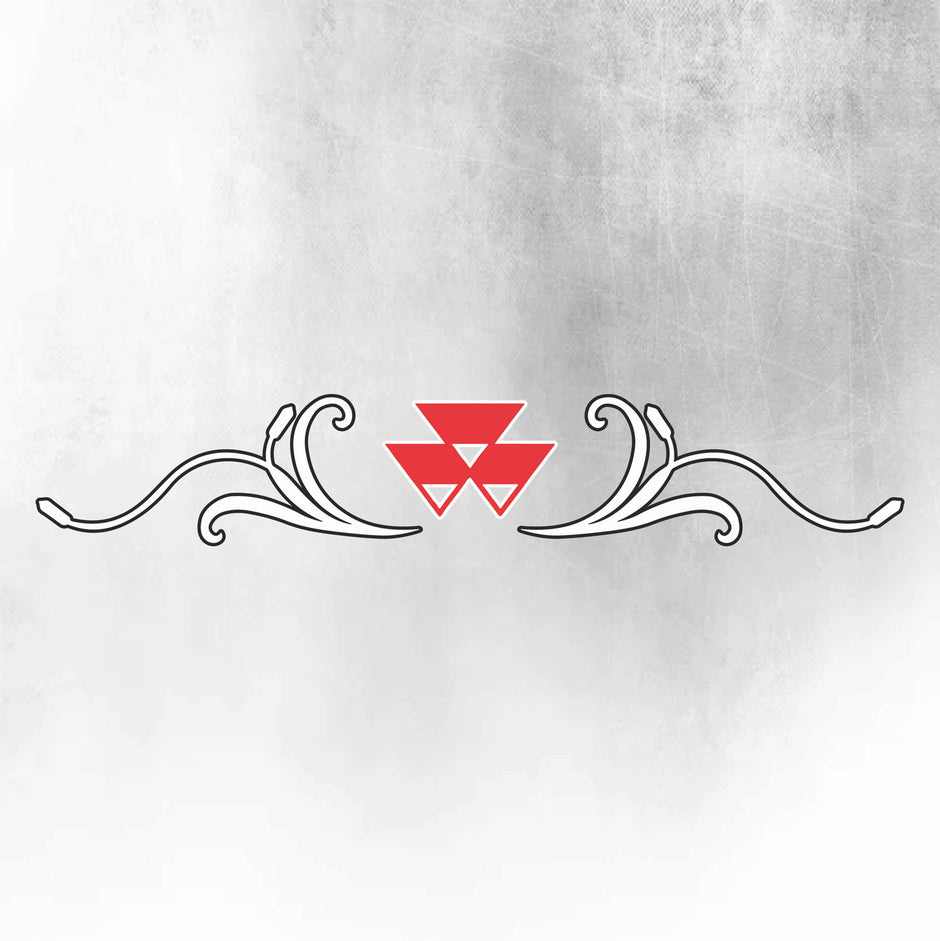 Massey Ferguson 6S Silver & Black New Style Decal