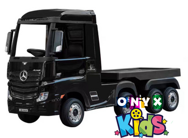 Onyx Kids Ride-On Truck Trailer Black – Mercedes-Style Trailer Attachment