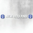 NEW HOLLAND BLUE AND WHITE 3 STEPS TO HEAVEN WINDOW DECAL