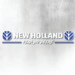NEW HOLLAND BLUE AND WHITE FEAR NO DEERE WINDOW DECAL