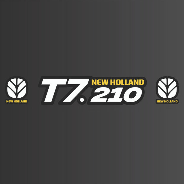 New Holland Any Series White & Black New Style Decal - Personalised