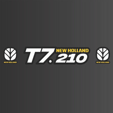 New Holland Any Series White & Black New Style Decal - Personalised