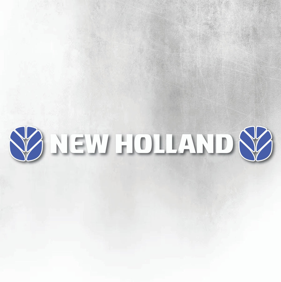 NEW HOLLAND BLUE AND WHITE WINDOW DECAL