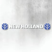 NEW HOLLAND BLUE AND WHITE WINDOW DECAL