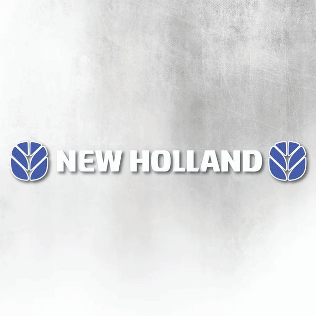 NEW HOLLAND BLUE AND WHITE WINDOW DECAL
