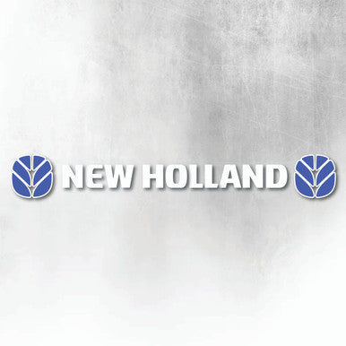 NEW HOLLAND BLUE AND WHITE WINDOW DECAL