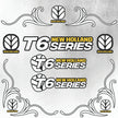 New Holland T6 Series White & Black New Style Decal