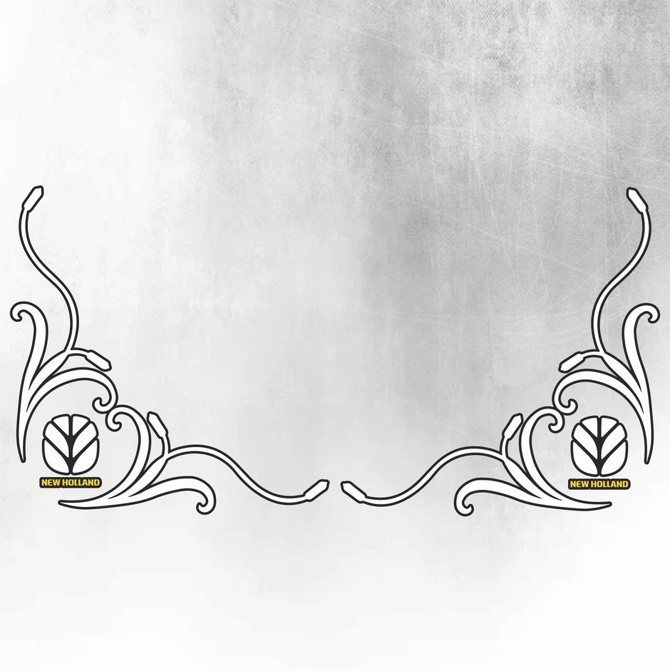 New Holland T7 Series White & Black New Style Decal