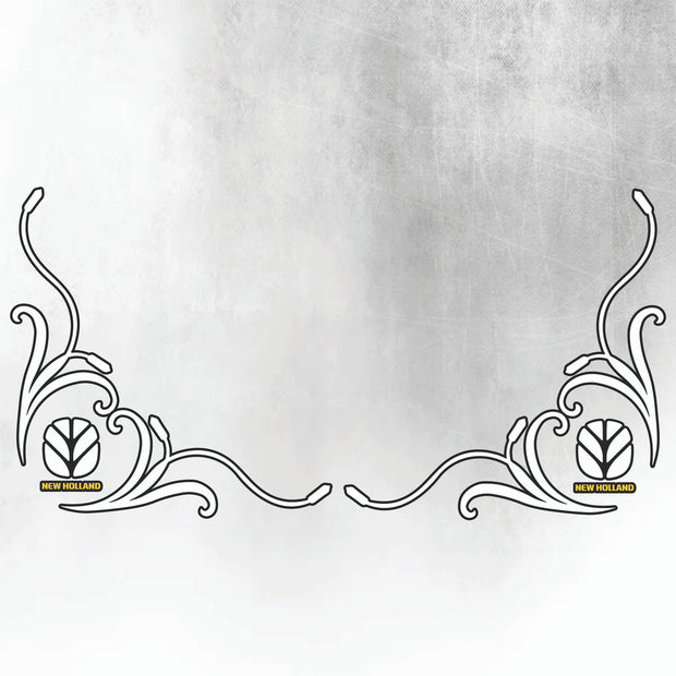 New Holland T7 Series White & Black New Style Decal