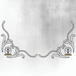 New Holland SIDE WINDOW SWIRLS - PAIR Black & White New Style