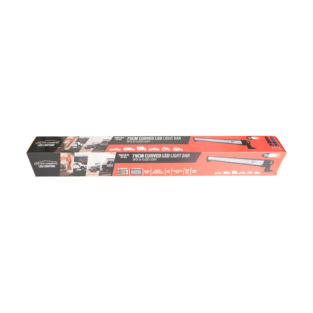 Auto Choice 79cm Curved LED Light Bar | 40,500 Lumens | Dual Beam | IP67 Waterproof
