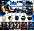 MAN TGX (2021 Onwards) Luxury Eco-Leather Seat Covers – Driver & Passenger Set