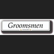 STYLE 22 WEDDING PERSONALISED GROOMSMEN WEDDING PLATE - SINGLE NUMBER PLATE