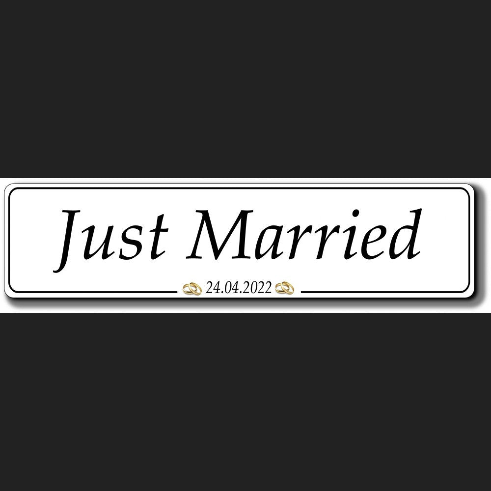 STYLE 23 JUST MARRIED WEDDING PLATE