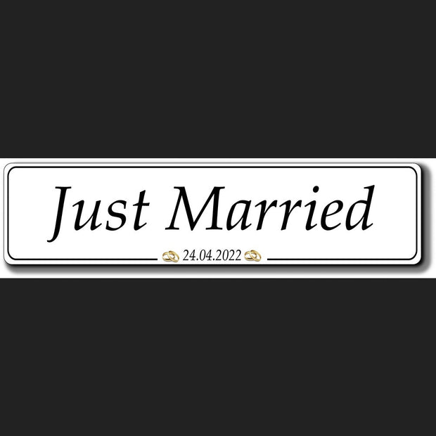 STYLE 23 JUST MARRIED WEDDING PLATE