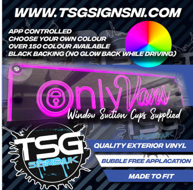 STYLE 34 Only Vans RGB Window Light Board