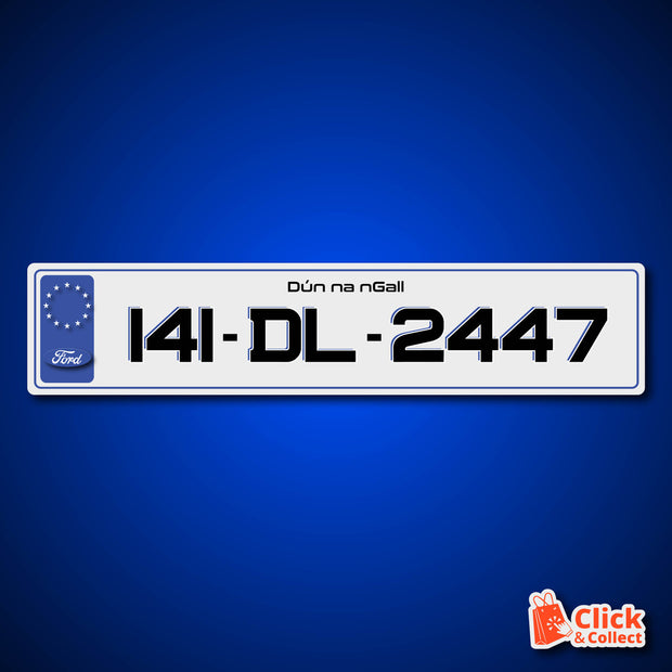 PRINTED STYLE 89 FORD BLUE SHADOW / IRL - PAIR FRONT AND BACK