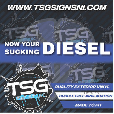 Now Your Sucking Diesel White - Style 63