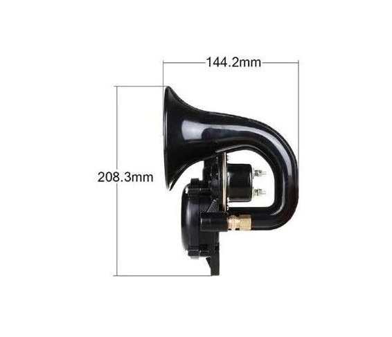 Compact Air Horn 12V / 24V Heavy Duty Snail Style Horn