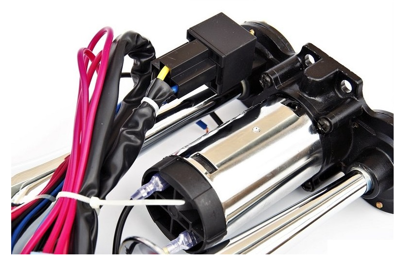 Dual Chrome Thromba Air Horn with Built-In Compressor 12V – 125dB Compact Twin Horn Kit
