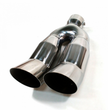 Universal Dual Chrome Exhaust Tip 62mm Inlet – Twin 60mm Outlet Tailpipe Upgrade