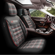 Eco Leather GTI Sports Seat Covers – Black with Red Stitching – Full Set Front & Rear – Universal Fit