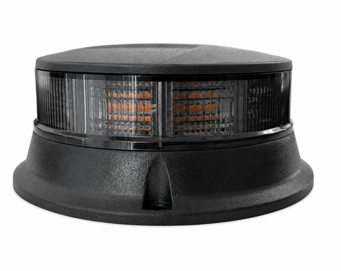 36 LED Smoked Lens Amber Warning Beacon – 19W | Low Profile | 7 Modes | ECE R65 | 12V/24V