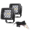 Dual Colour LED Work Lights – White & Amber 6-Mode Spotlights | 12V/24V IP68 | Pair