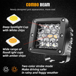 Dual Colour LED Work Lights – White & Amber 6-Mode Spotlights | 12V/24V IP68 | Pair