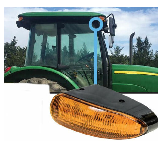 21W Amber LED Tractor Cab Corner Light – John Deere & AGCO Compatible | 9–32V