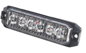 6 LED Ultra-Slim Amber Strobe Warning Light – 12V/24V | 4 Flash Modes | Universal Fit