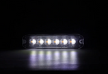 12 LED Dual Colour White & Amber Strobe Warning Light – 20W | 12V/24V | IP67