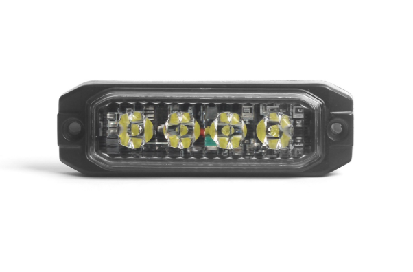 4 LED Amber Emergency Warning Strobe Light – 12W | 12V/24V